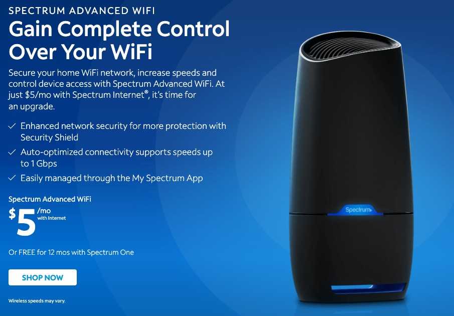 Spectrum 1 Internet