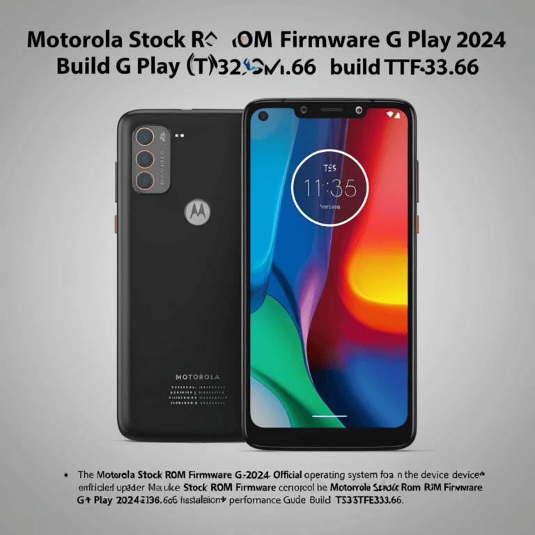 Motorola Stock ROM Firmware G Play 2024 Build T3TF33.66