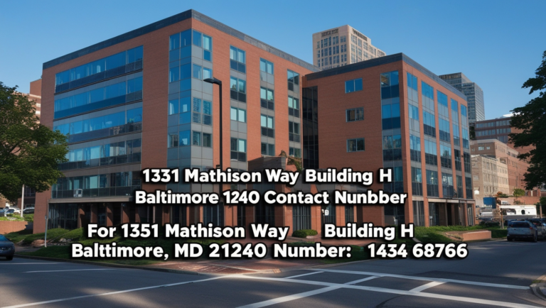 1351 Mathison Way Building H Baltimore MD 21240 contact number