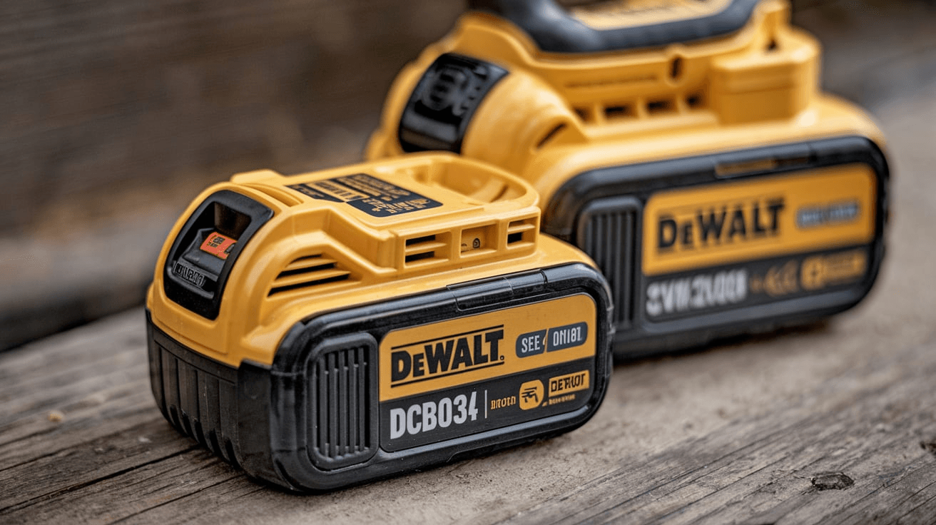 DCB034 Battery Versus DCB203
