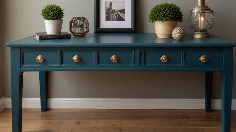 Brume Marine Chalk Paint Ideas for Desk