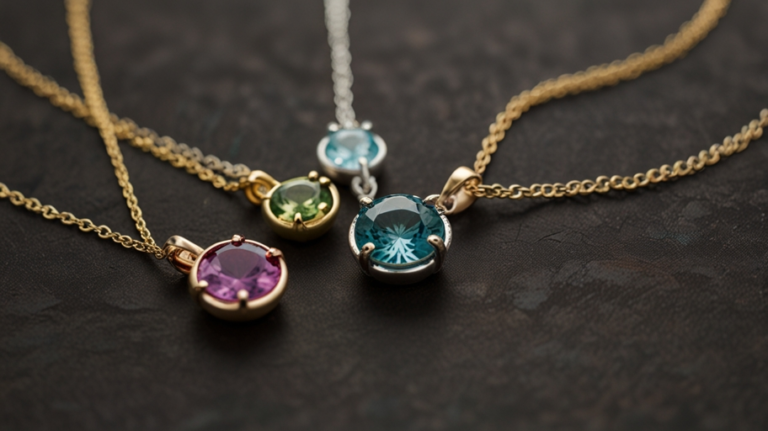 Lark Studio Jewelry Birthstone Necklaces Evergreen CO