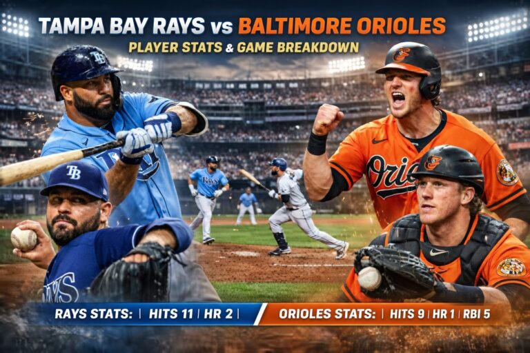 Tampa Bay Rays vs Baltimore Orioles Match Player Stats