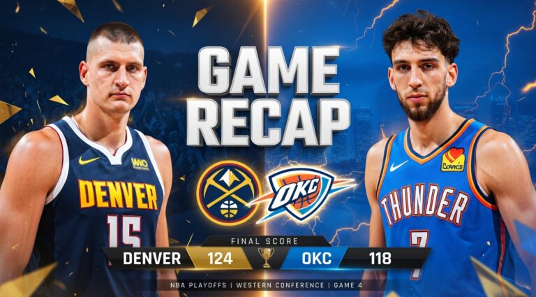 Oklahoma City Thunder vs Denver Nuggets match player stats